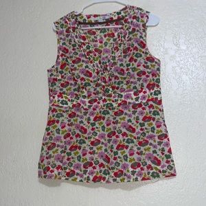 Floral Sleevless Top